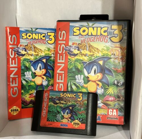 SEGA GENESIS - Sonic The Hedgehog 3  (Game, Case & Manual) Tested L@@K!!! - Picture 1 of 13