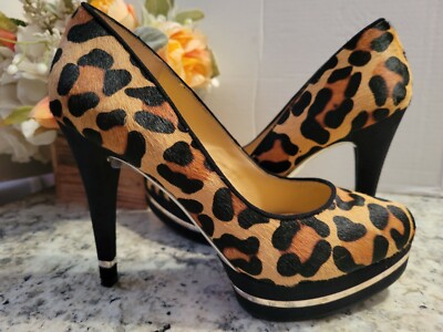 gianni bini leopard sneakers