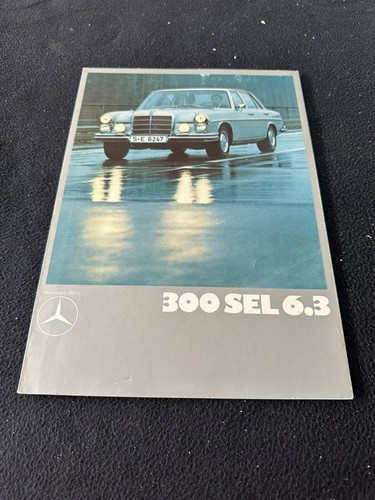 1970 1971 Mercedes 300SEL 6.3 S-class Catalog W109 Euro & US Sales Brochure Pack - Picture 2 of 13