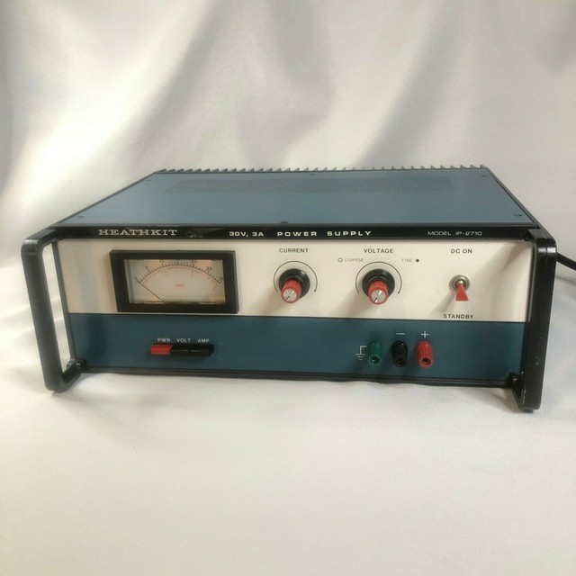 Heathkit Ip 2710 30v 3a Regulated Low Voltage Bench Power Supply