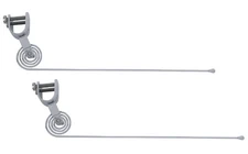 United Pacific 70200 Chrome Curb Feelers 1950's 1960's Style - Pack of 2