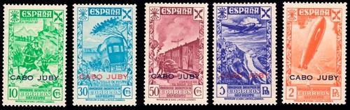 Cabo Juby - Edi * Beneficencia 13/17 - 1943 - Habilitados - 第 1/1 張圖片