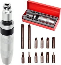 Destornillador de Impacto Manual 1/2'' - Reversible con Martillo de Impacto