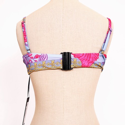 Versace Womens Acid Bouquet Printed Molded Bikini Top - Picture 5 of 20