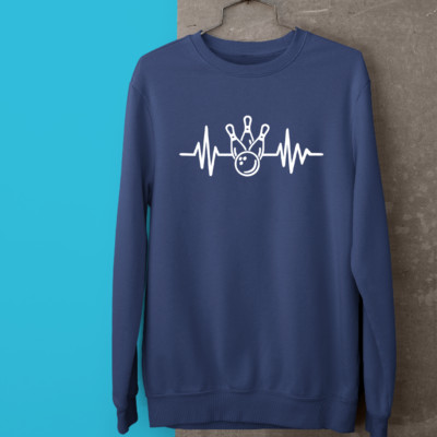 Bowling Herzschlag Sweatshirt Rettungsleine Ball Team Strike Ersatz Sport lustige Geschenke