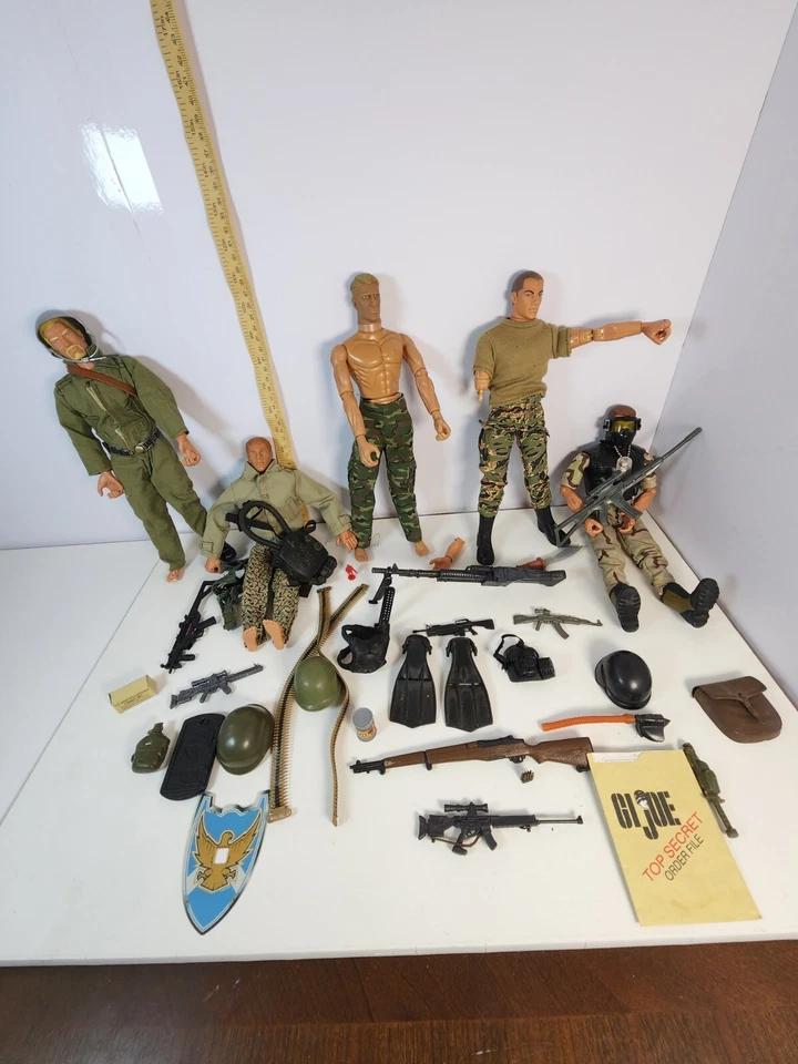 Lote de 5 figuras de acción vintage GIJOE con varios accesorios. Coleccionables Foto 2 de 4
