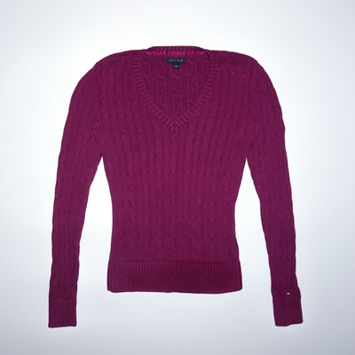 tommy hilfiger purple jumper
