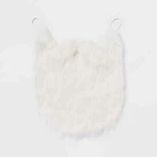 Wondershop Santa Beard Christmas Costume Headwear  White Adult Moustache, New