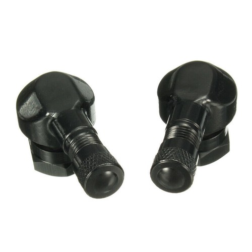 2X 11.3mm Black CNC Motorcycle 90°Rim Wheel Tire Valve Stems With Rubber O-rings - Picture 2 of 6