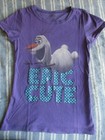 VGUC/NEW 7/8 Purple Disney Olaf/Frozen Shirt & TCP Shorts — photo 4