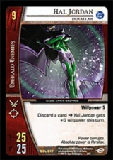 VS System: Hal Jordan, Parallax - Foil [Played] DC Green Lantern Corps TCG CCG C