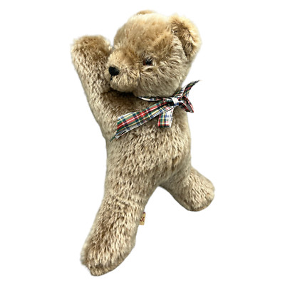 Grisly Mohair Collection Teddybär Plüsch Stofftier 35cm Beige Kopf beweglich Alt