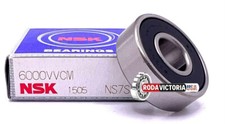 NSK 6000 VV DEEP GROOVE BALL BEARING, RUBBER SEALED 10x26x8 mm