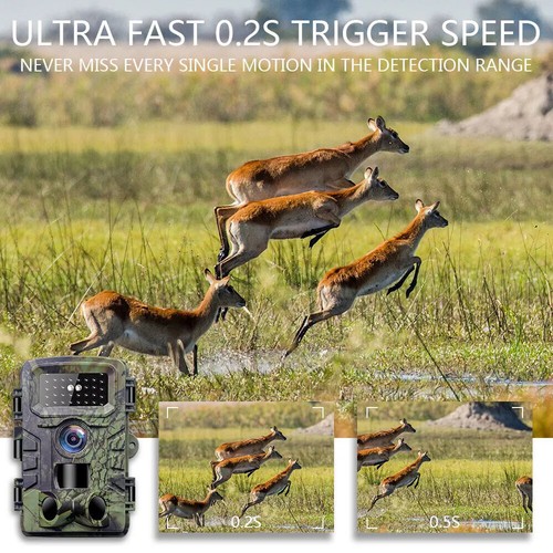 Trail Hunting Camera 58MP 4K Wildlife Game Night Vision Outdoor Security with SD - Picture 10 of 11