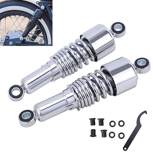 267mm 10" Shocks Absorber For Harley Sportster XL 883 1200 48 72 Lowering Chrome - Picture 5 of 13