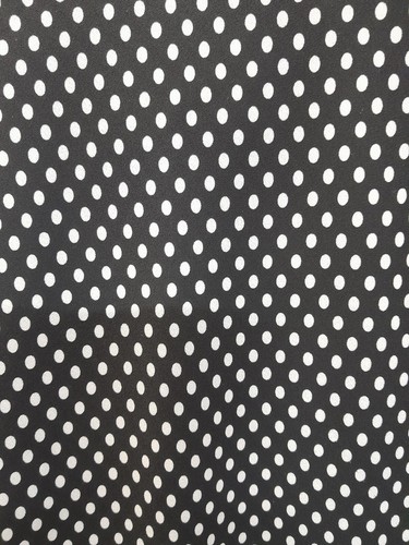 White Stag Womens Size 12 Black & White Polka Dot Dress Short Sleeve Midi, Lined - Picture 4 of 9