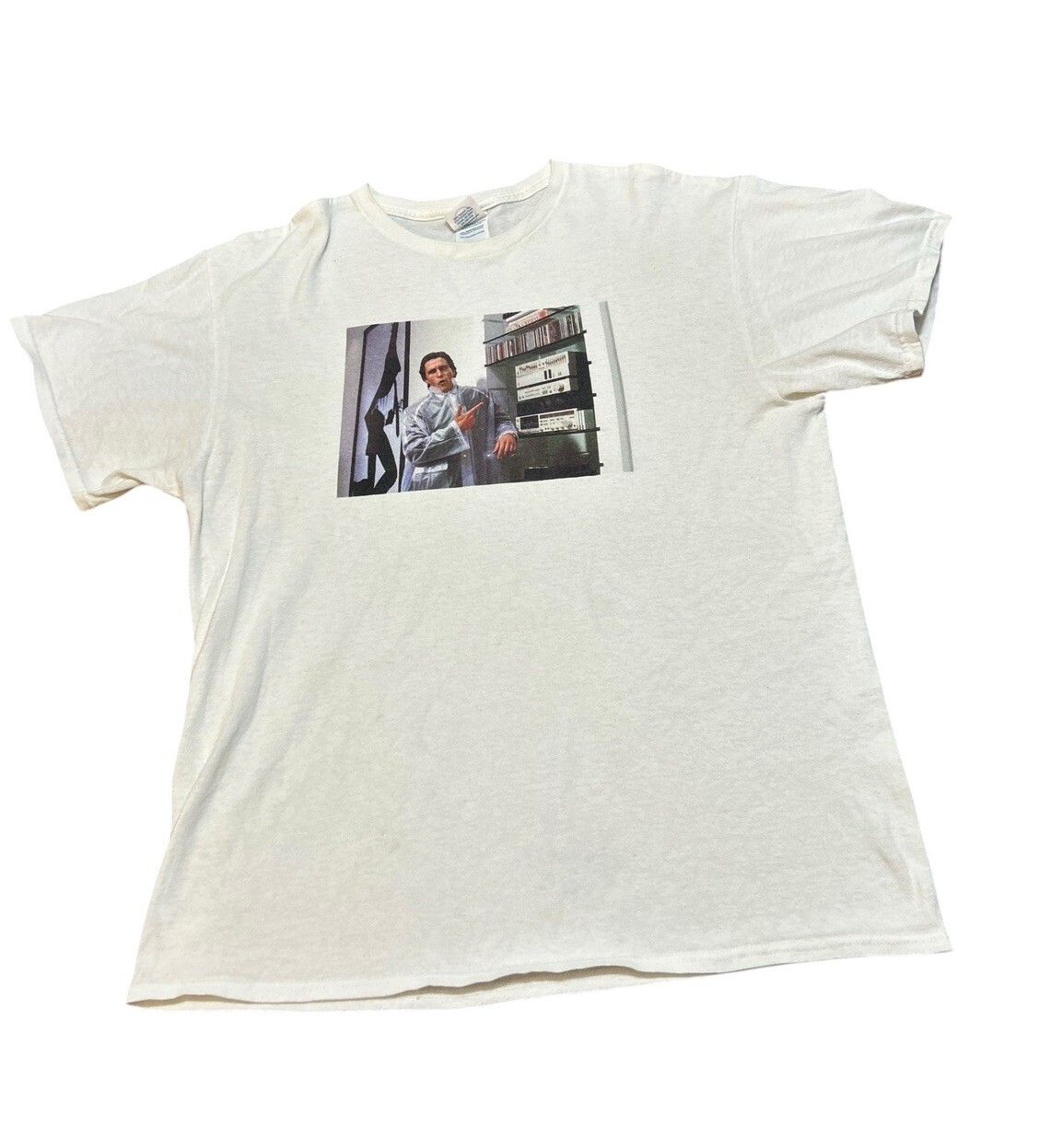 American Psycho Cult Classic T-Shirt Size Large Christian Bale Return Videotapes Retro Design