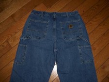 CARHARTT MEN'S DUNGAREE FIT CARPENTER DENIM JEAN WAIST 36 LENGTH 30