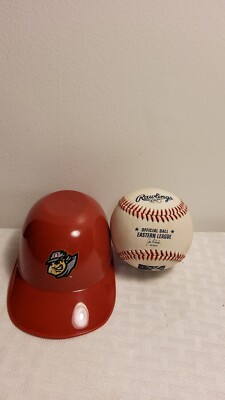 Rawlings Official Baseball And  mini Toy Batting Helmet  Red