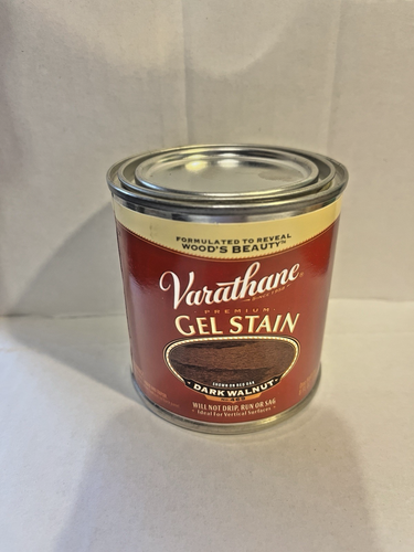 Varathane Dark Walnut, Premium Gel Stain, Oil Based, 1/2 Pint Can # 469