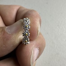 Daisy Flower Small Hoop Earrings