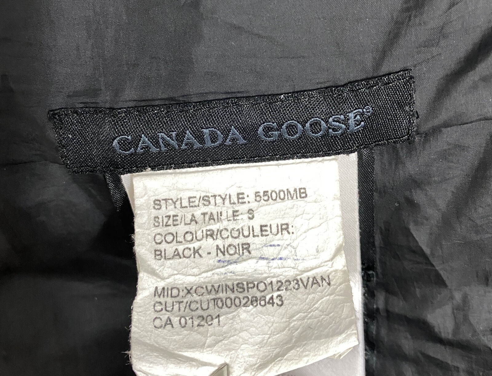 Men's Canada Goose Black Label Brookvale Down Jacket Puffer Size S eBay