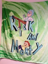 Rick And Morty blanket throw super soft fleece Blanket for kids or youth GIFT