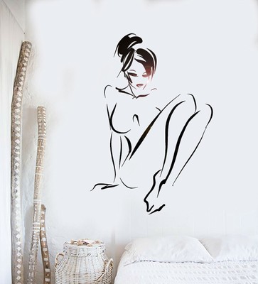 Vinyl Wall Decal Naked Woman Back Adult Decoration Room Art Stickers ig5116