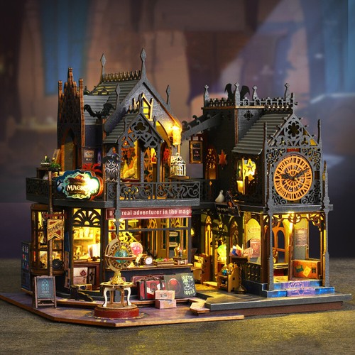 Miniature House Kit LED Mini House Building Kits with Lights Tiny House Crafts - Photo 4/17