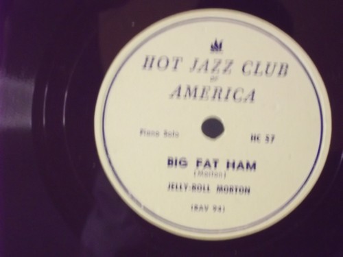 Jelly Roll Morton,HJCA"Jelly Roll Blues"US,10" 78 RPM single, 1924 piano blues,M - Picture 2 of 2