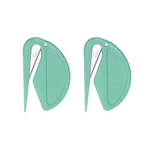 2Pcs Mini Letter Opener 5 Colour for Deliveries Safety Mail Envelope Opener - Picture 10 of 17