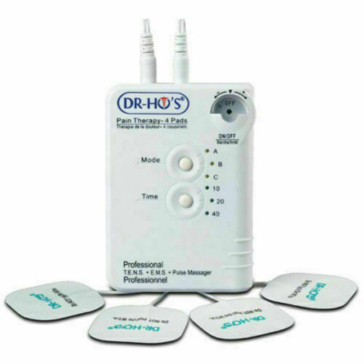 NEW! DR-HO S Pain Therapy System 4-Pad TENS Device T.E.N.S Relief Massager
