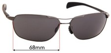 SFx Replacement Sunglass Lenses fits Maui Jim Kahului Harbor MJ325 - 68mm Wide