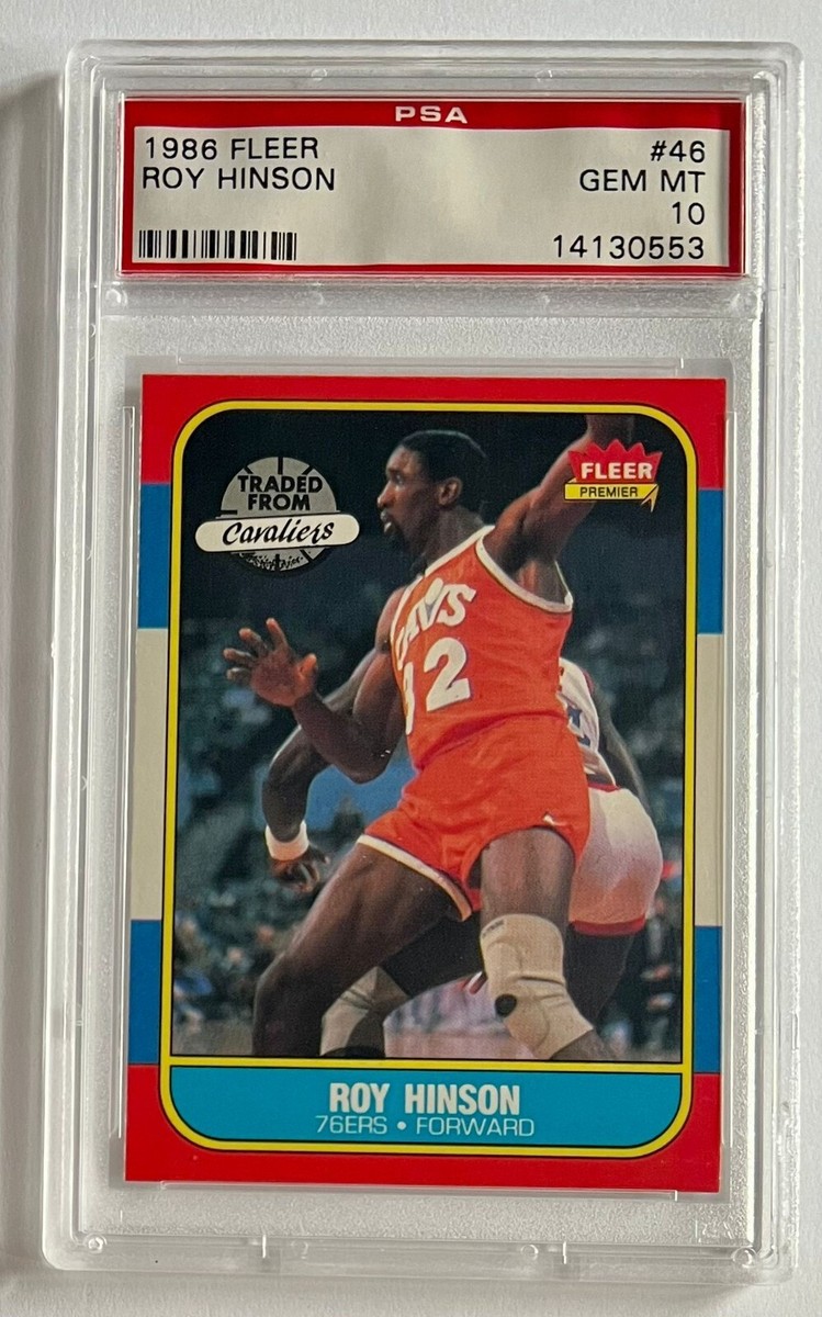 LOEFFロエフレモンジャガードポーチ　UNITEDARROWS　 STORY 1986 Fleer Basketball #46 Roy Hinson PSA 10 GEM MINT Cleveland