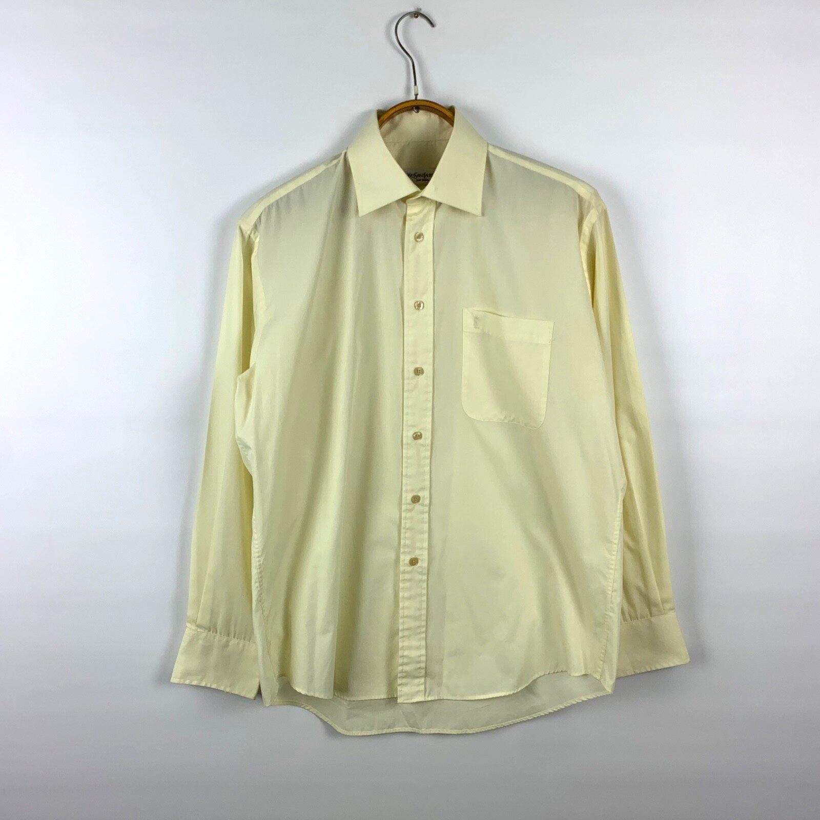 Camicia Yves Saint Laurent uomo 16 40 41 con bottoni vestibilità classica camicia manica lunga