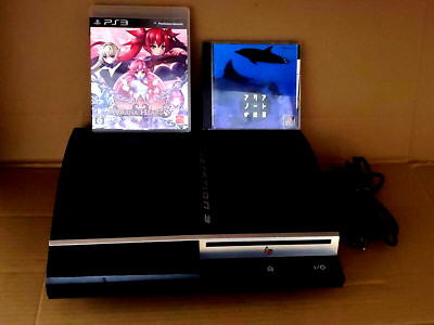 PS3  Black CECHL06 80GB Console Japanese PlayStation 3 Fat japan aquanauts holid