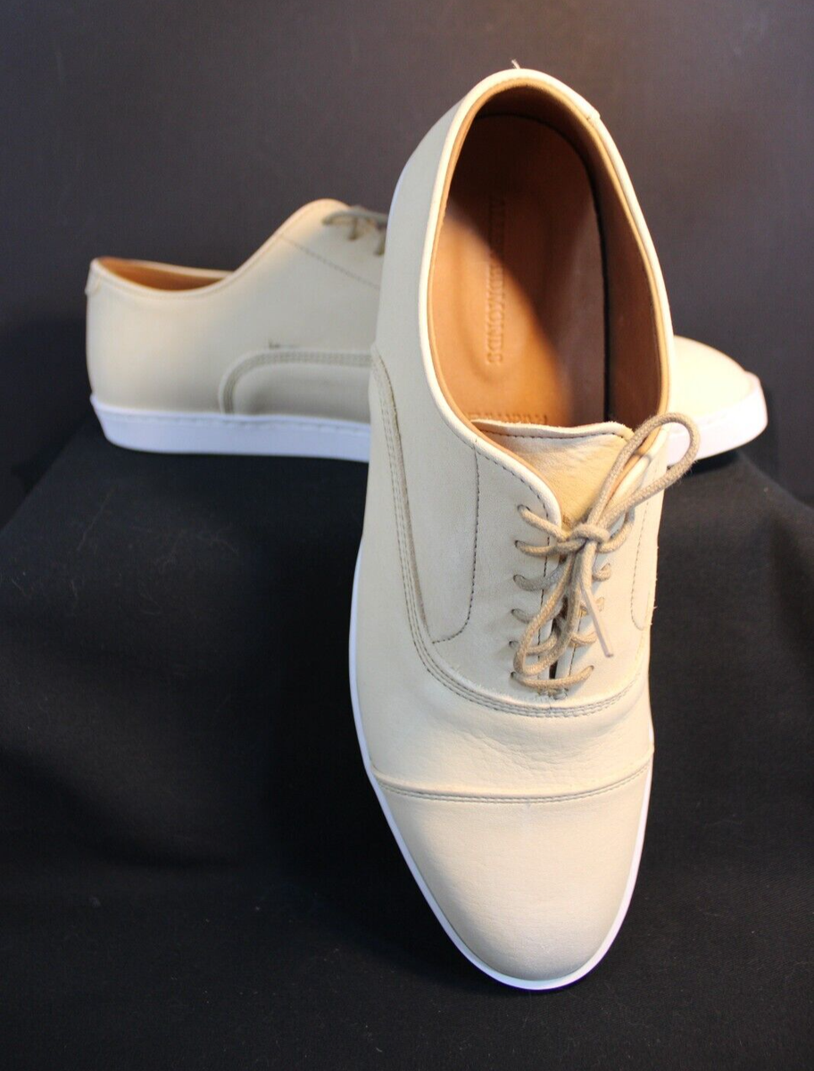 Men's SIZE 10 - ALLEN EDMONDS Cream Oxford Dress Shoes - New Men's SIZE 10 - ALLEN EDMONDS Cream Oxford Dress Shoes - New