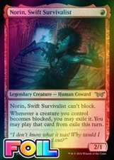 x1 Norin, Swift Survivalist DSK Duskmourn MTG 145 FOIL UNCOMMON M/NM 1x