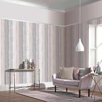 ARTHOUSE Rustikales Bemaltes Holzpaneel Effekt Tapete 902809