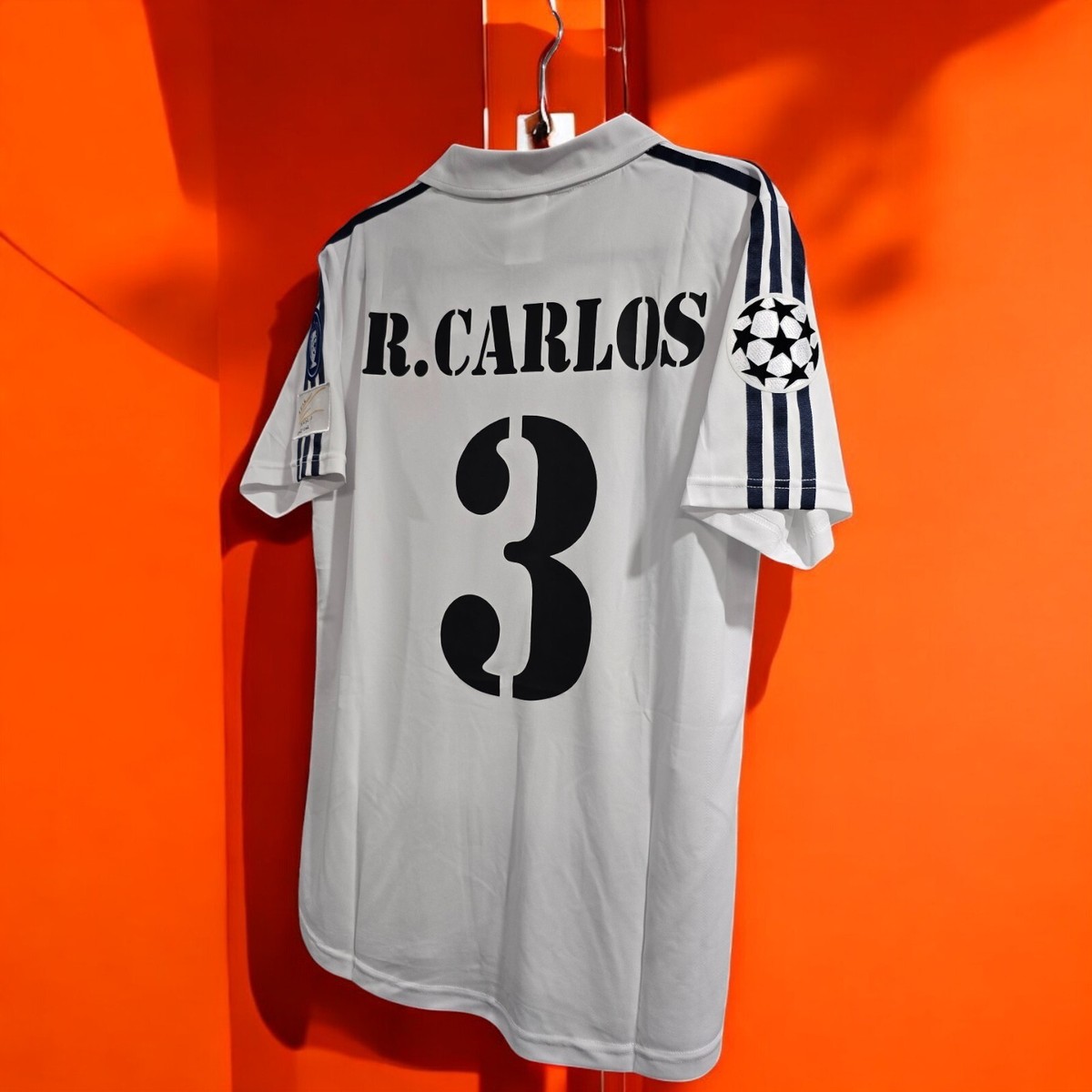R. Madrid Home 02/03 - UEFA - Soccer - White - R. CARLOS #3 - XL