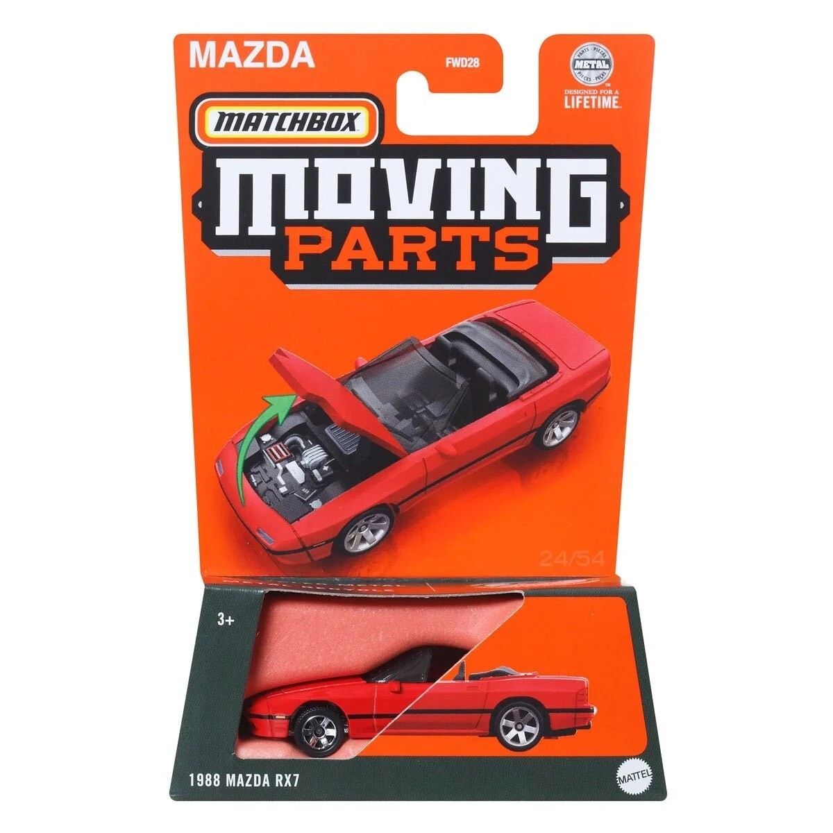 Matchbox - 2024 Moving Parts 24/54 1988 Mazda RX7 (BBHVN06) | eBay