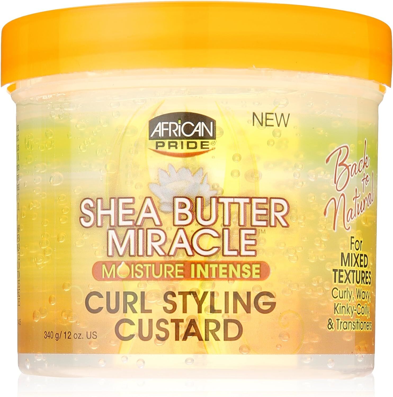 Заварной крем для укладки волос Miracle Curl с маслом ши African Pride 340 г 12 унций