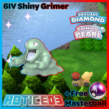 6IV Shiny Grimer Pokemon Brilliant Diamond Shining Pearl