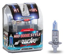 Kit 2 Lampade HID STYLE Luce Effetto Xenon 12V H1 55W 6000K Simoni Racing