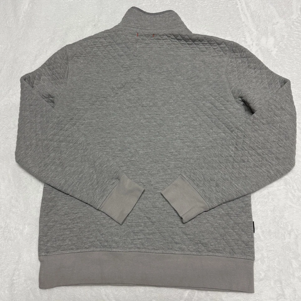 Sudadera Jack Spade Pequeña Gris A Presión T Polar Acolchada Pullover Suéter Foto 3 de 4