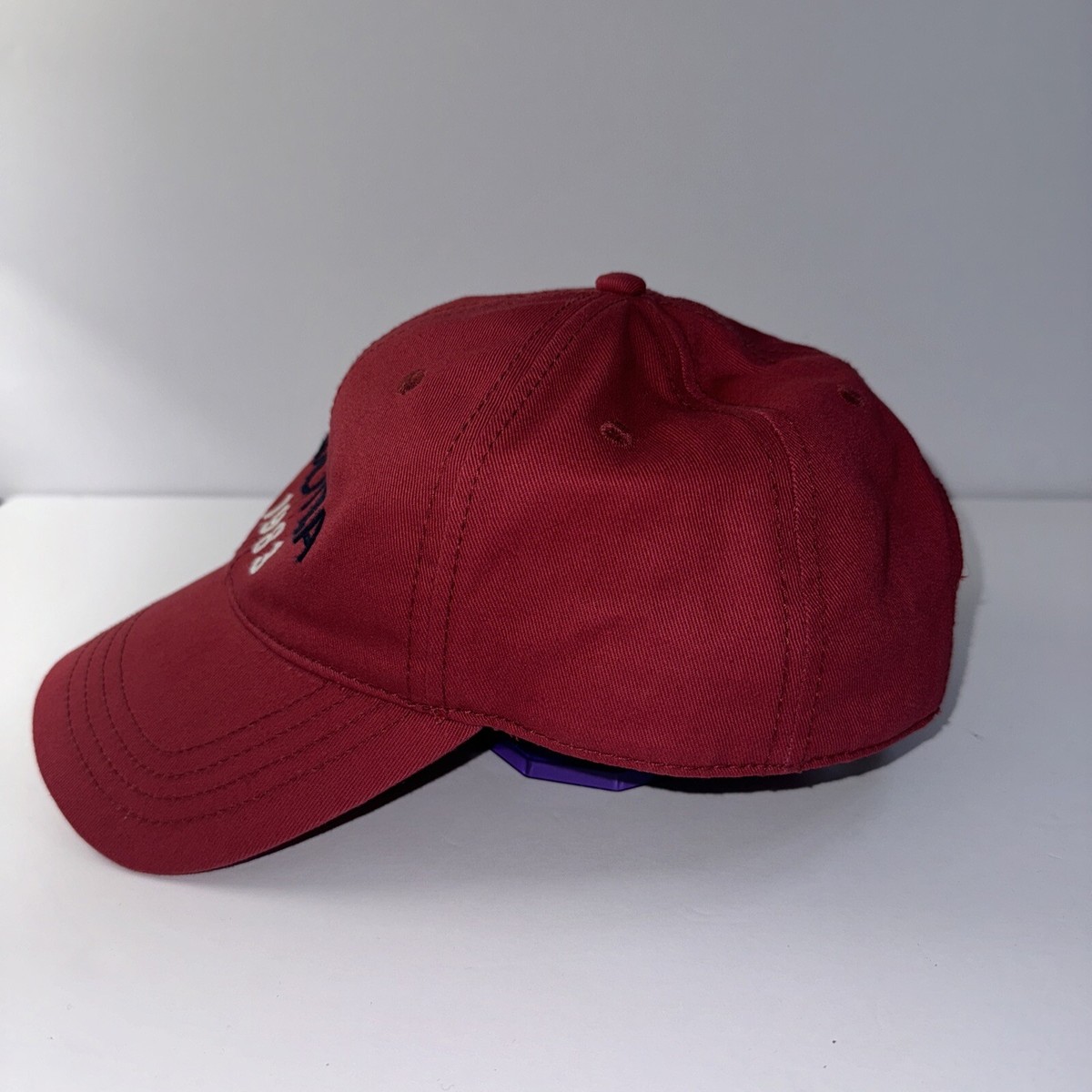 Nautica 1983 Spellout Hat Cap Strapback Cardinal Logo Back