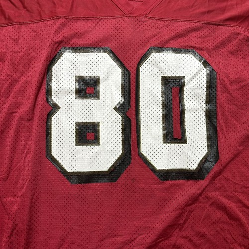 San Francisco 49ers Rice Jersey Starter Mens XL Jerry Rice Red Vintage - Picture 9 of 17