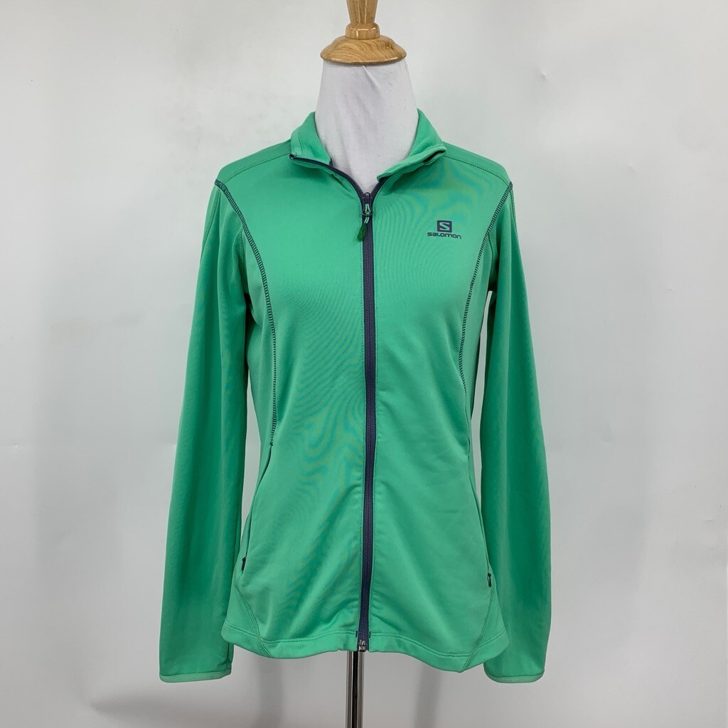 Giacca Salomon donna S Small Shamrock Acti Therm full zip foderata in pile tasche
