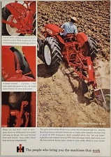 1964 Print Ad International Harvester B-414 Tractors Gas or Diesel Chicago,IL