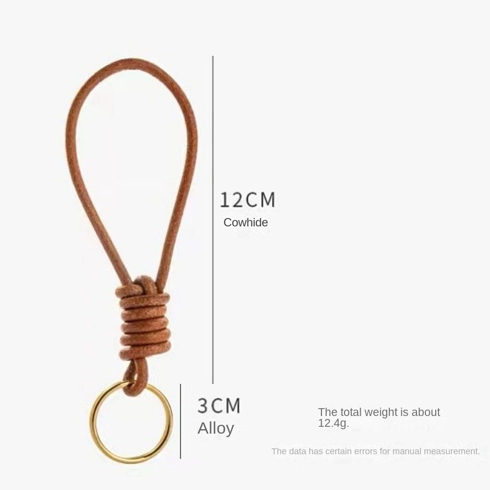 Cowhide Leather Key Chain Multiple Colors Keycord Portable Key Ring Men